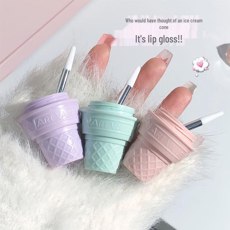 CACE Southeast Asia Shaved Ice Lip Gloss Set - Moisturizing, Anti-Cracking, Ice Cream Lipstick Three-Piece Collection