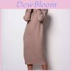 Elegant Knit Sweater Dress For Women With High Collar And Long Sleeves Perfect For Fall Winter Fashion