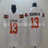 NFL Cleveland Browns Camiseta de Fútbol Chubb 24 Mayfield 6 Garrett 95 Algodón Uniforme Deportivo Hombre Mujer