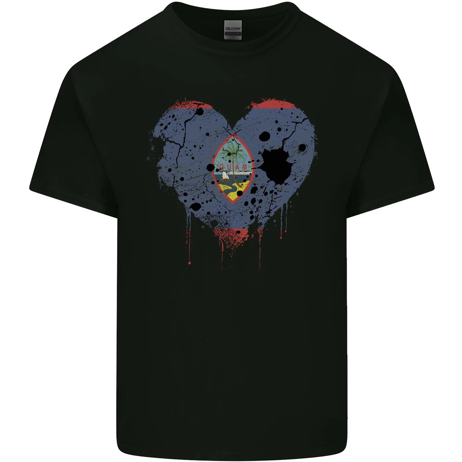 Love Flag Guam Football Kids T-Shirt Childrens 4XL