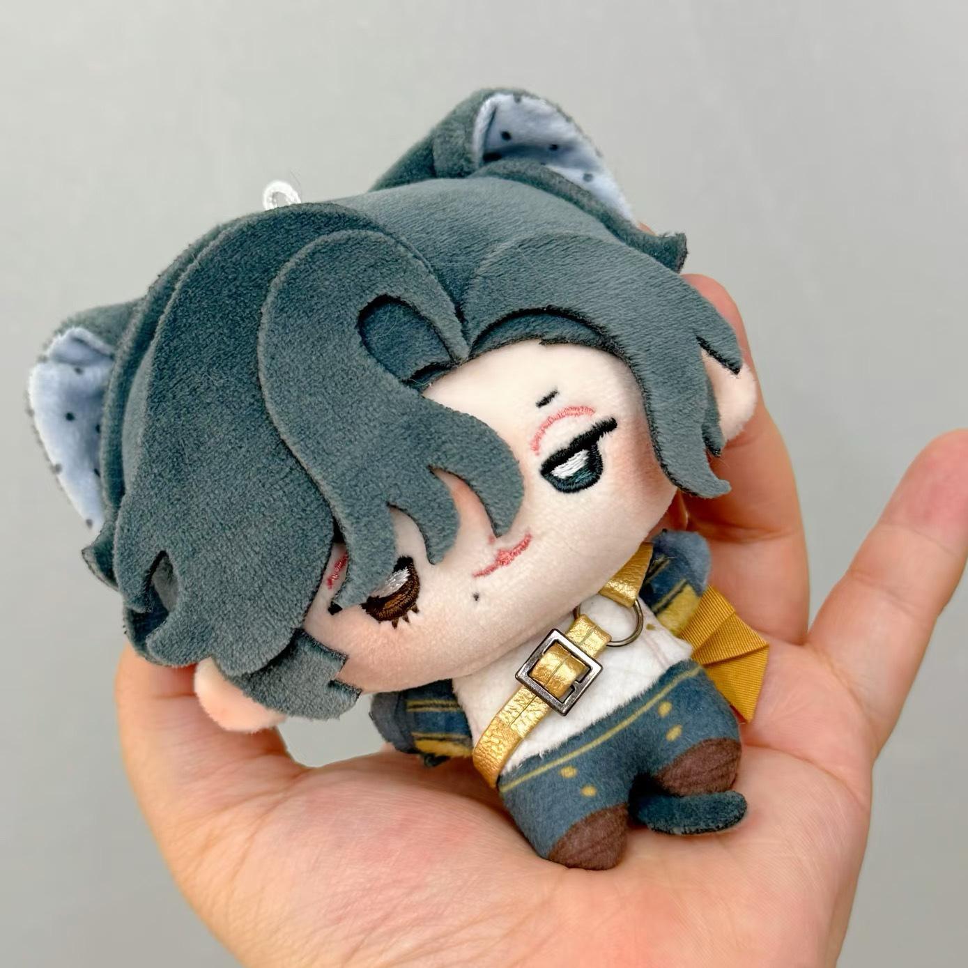 Identity V Ritter 10cm Mini Bohnen Plüsch Anhänger Spielcharakter Chibi Baumwoll Schlüsselanhänger Anime Fans Rucksack Aufhängung Sammlerstück Geschenk 10cm