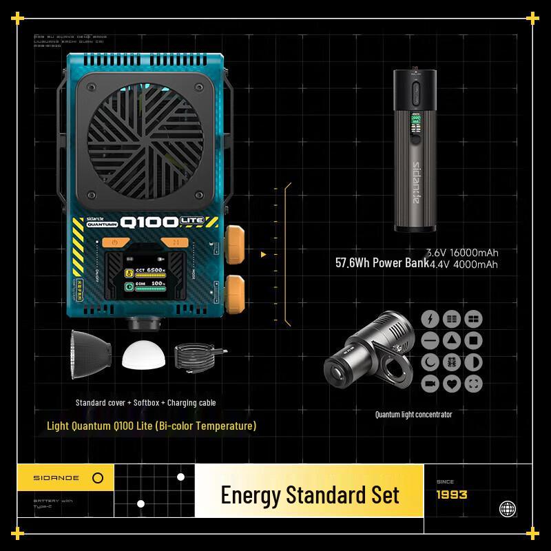 Stand Q100lite 100W Dual Color Temperature LED Fill Light