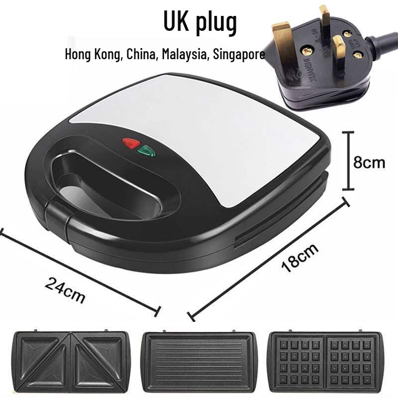 6-in-1 Sandwich and Waffle Maker - Panini, Toast, Bread & Breakfast Machine