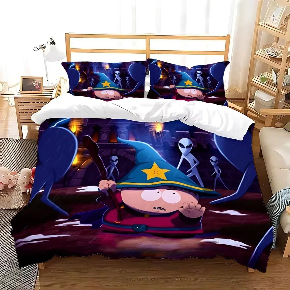 Duvet Cover South Park Pillowcase Bedding Set Adult Boy Girl Bedroom Decoration Boys Gift Single Double Large Size