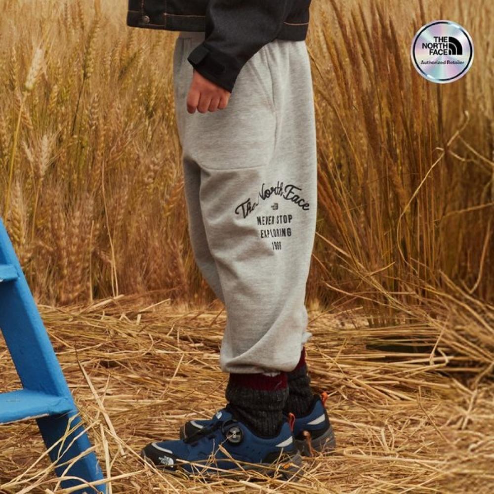 The North Face Kids Sweatpants Melange Grey Np6kr50t MELANGE GREY/140
