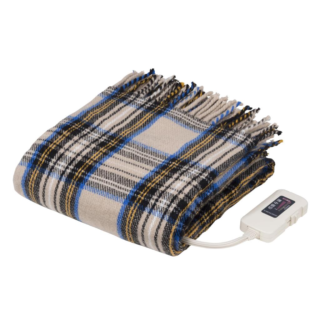 Sugiyama Washable Electric Throw Standard Type 82 x 140cm Made in Japan Beige SSW-055H(BE)