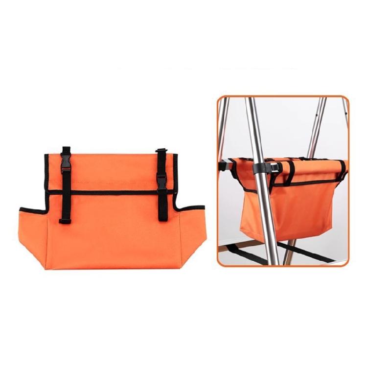 Ladder Side Tool Pouch with Secure Webbing Closures, Fabric Multi Pocket Utility Bag for Small Repair Gear, Home Projects, and Elevated Work