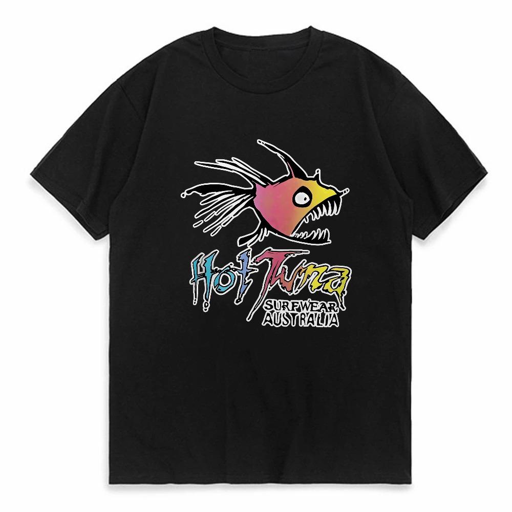 

Hot Tuna Mens and Womens Fashion TShirt Gifts Short Sleeve Round Neck Graphic Tee Y2k Top Funny Cool Cotton Streetwear S