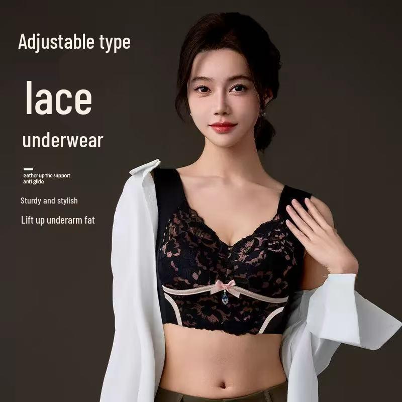 Adjustable Backless Plus Size Wire-Free Anti-Exposure Bra