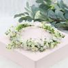 Breathable White Flower Crowns Tiaras Hairbands Romantic Sweet Gardland Women Wedding Hair Accessories