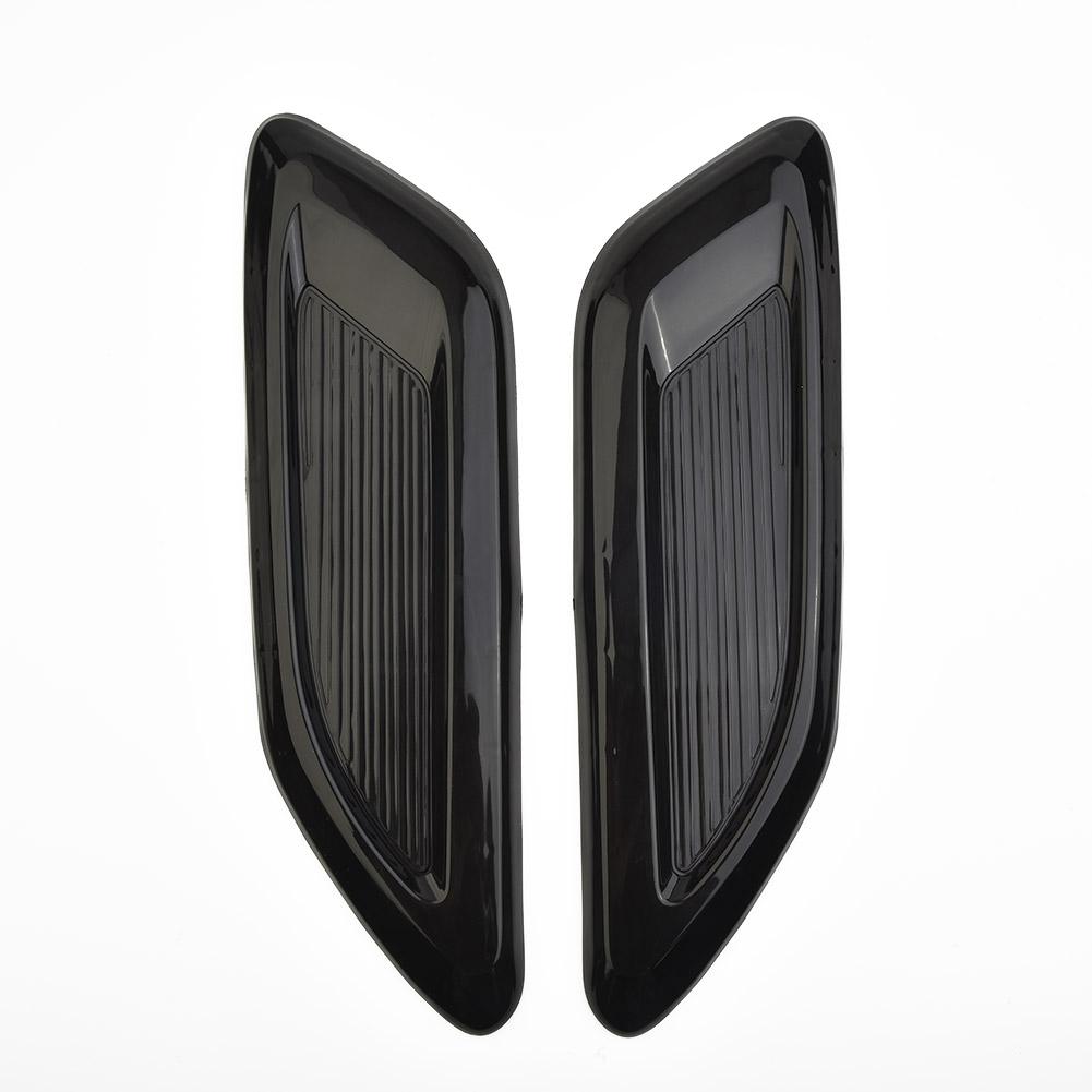 3pc Car Air Flow Intake Hood Scoop Vent Bonnet Decorative Cover Exterior Accessories Center Side Air Outlet Hood