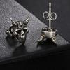 Fashionable Gothics Punks Styles Skull Studs Earrings Vintage Sturdy Alloy Fashion Jewelry for Craft Enthusiasts