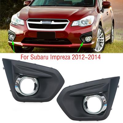 For Subaru Impreza 2012 2013 2014 Car Front Bumper Fog Light Lamp Frame Cover Foglight Foglamp Trim Lid
