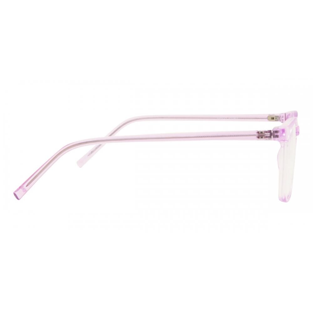 Full Rim Square Transparent Purple Smartbuy Collection Leonidas Cp124d Fashion Unisex Eyeglasses