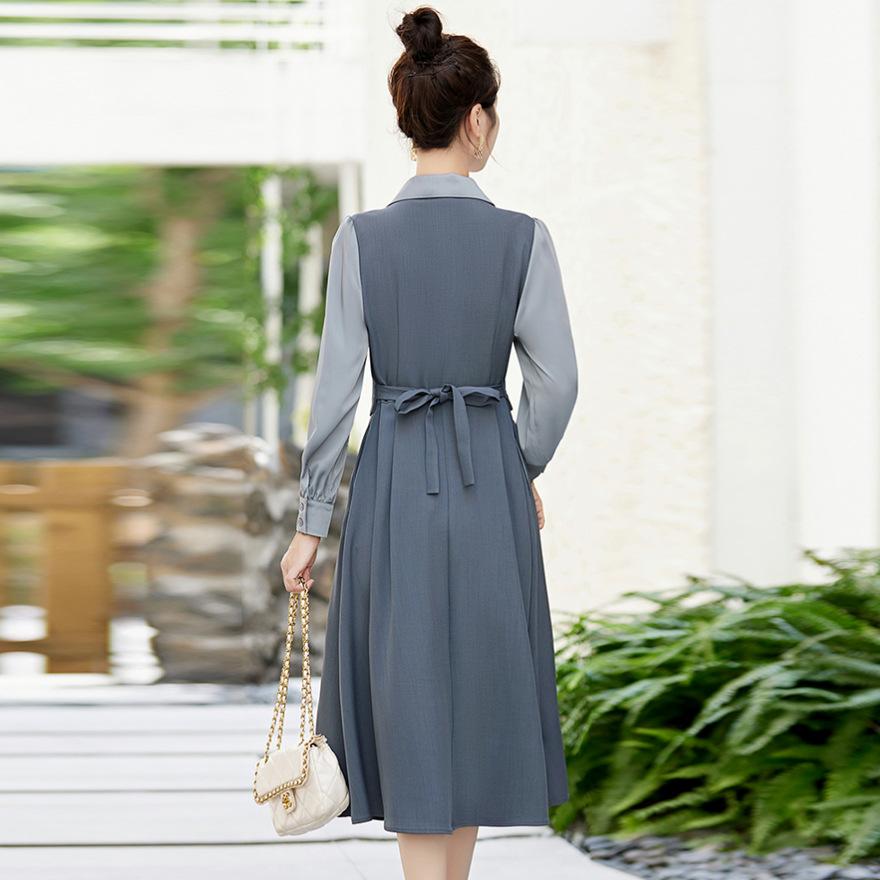 Design Dress Women's Spring New Three-piece Long-sleeved Skirt Slim Temperament Shirt Skirt Tide