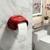 No Punching Bathroom Roll Holder Waterproof Plastic Toilet Tissue Box Vintage Wall Mounted Toilet Paper Box Space Saving
