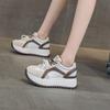 Novos Sapatos Casuais Esportivos Dad de Sola Grossa para Mulheres com Aumento de Altura da Palmilha