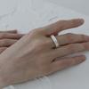 Mouvebament White Round Ring_Silver 925