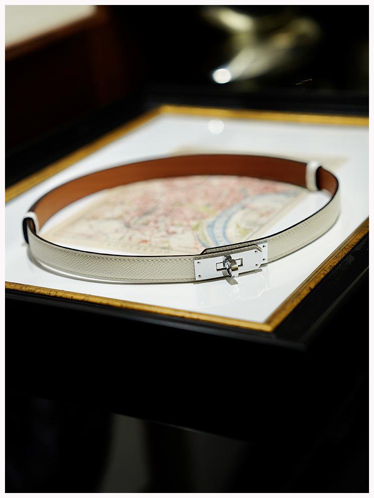 

Женский кожаный ремень Eo/wift из телячьей кожи, женский регулируемый ремень без проколов, универсальный, с характером