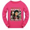 5715 Kid Boys Girls Jackson Singer Print Long Sleeves T-Shirt