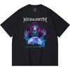 230 g/m² 100% Baumwolle Heavy Metal T-Shirt Rockband Beliebte Musik Druck Unisex Schweres Baumwoll-T-Shirt