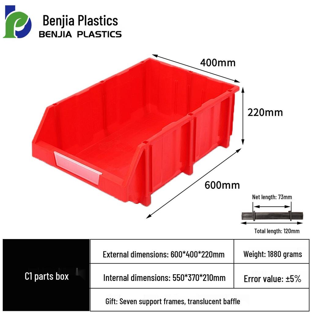 Large Wall-Mounted Plastic Screw Organizer with Compartments