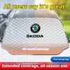 ABC3  Car Windshield Snow Cover Protection Front Window Frostproof Sun Shade Suitable for Skoda  Rapid Kodiaya Kroya Dust Cover