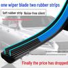 Frameless Dual Rubber Wiper for Sylphy, Qashqai, Livina, Tiida, Sunny, Teana, X-Trail Models