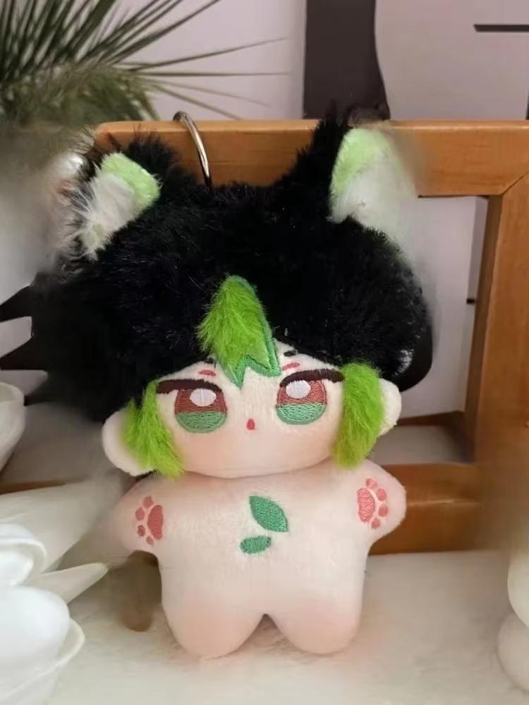 Hot 10cm Genshin Impact Kunikuzushi Xiao Zhongli Tighnari Plush Cute Doll Toy Role Playing Anime Pendant Decor Birthday Gift