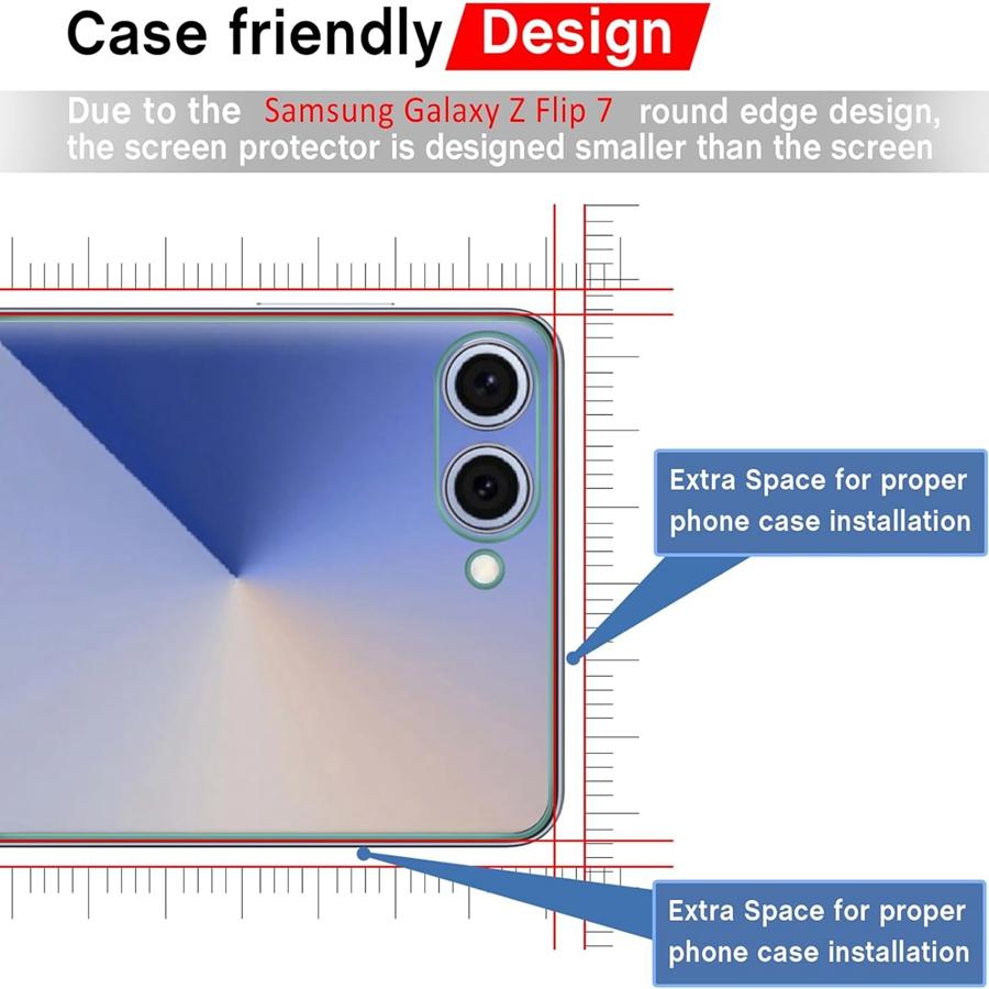 [2+2] 4IN1 HD Tempered Glass Outer Screen Protector + 2PCS Soft Screen Protector Flexible TPU Film for Samsung Galaxy Z Flip 7 6 5 Flip7 Flip6 5G
