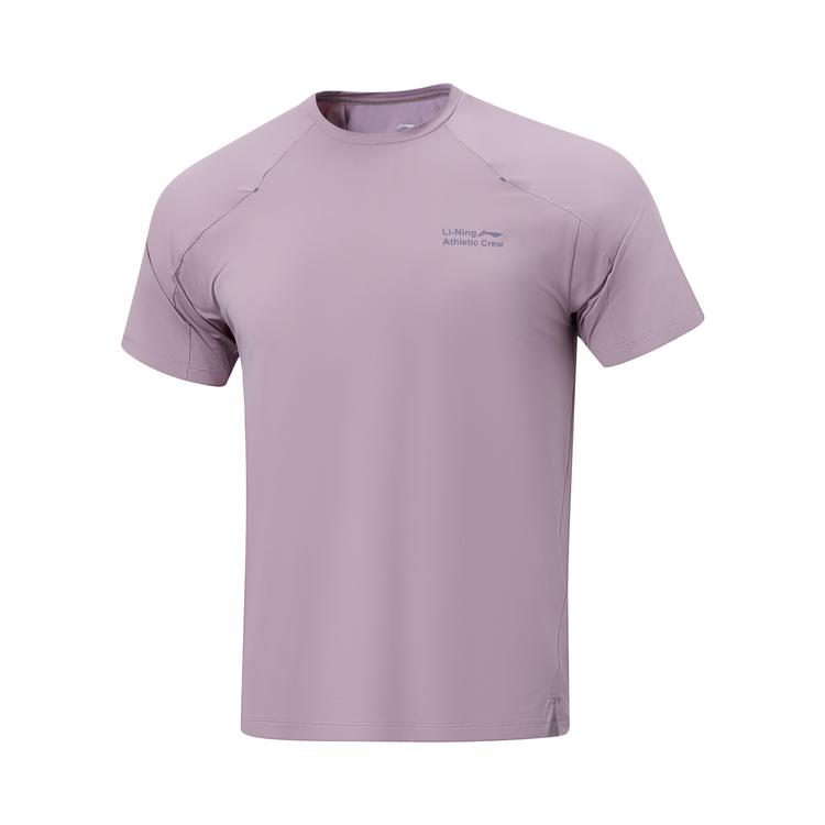 Li-Ning Fitness Series Logo Print Pullover Round Neck T-Shirt Men tops ATSW369-6 S