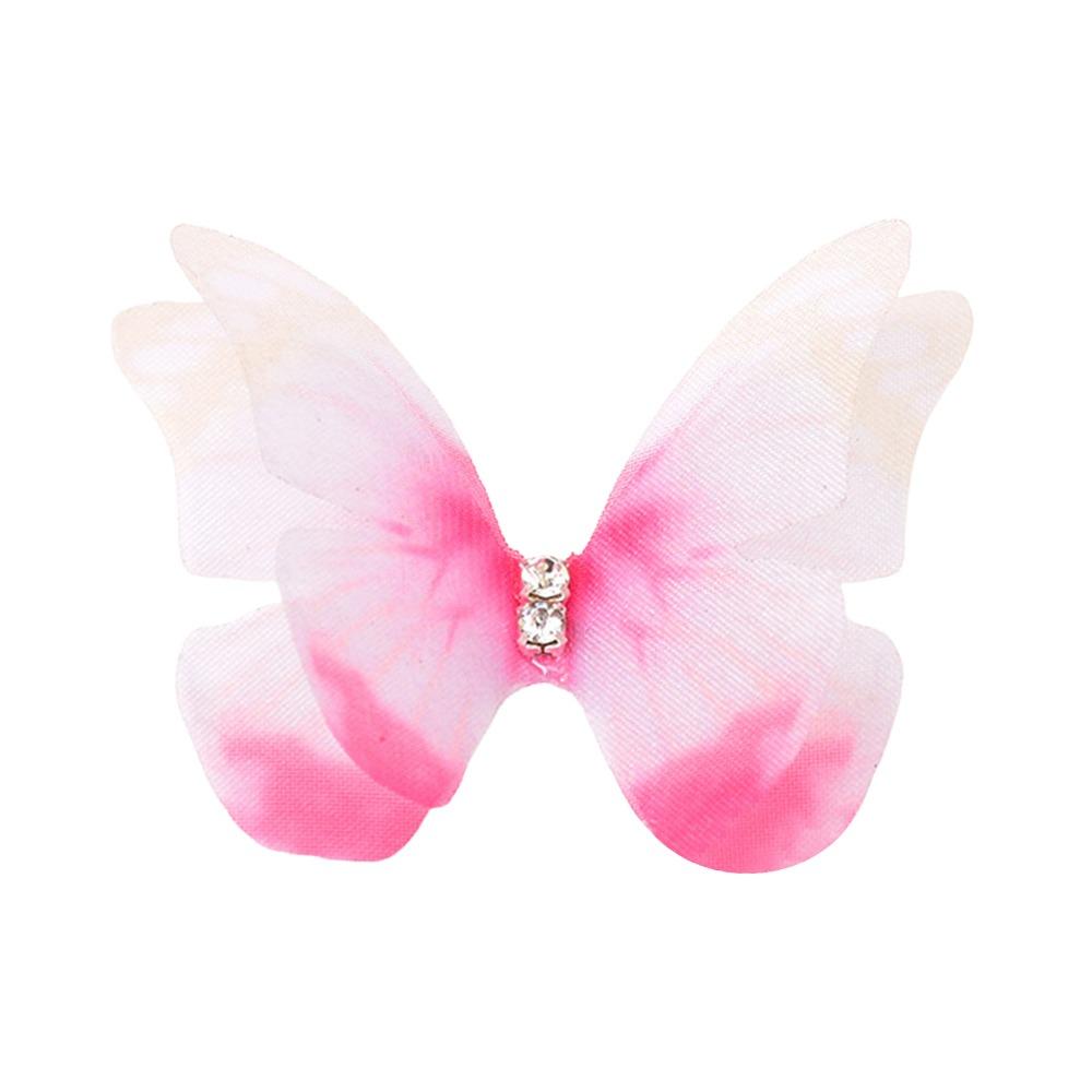 

3D аппликации из органзы в виде бабочек, имитация сетчатой нашивки в виде бабочек, свадебные аксессуары для волос 07