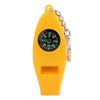 5PCS 4 in 1 Compass Thermometer Magnifier Whistle for Travel Camping Hiking Climbing