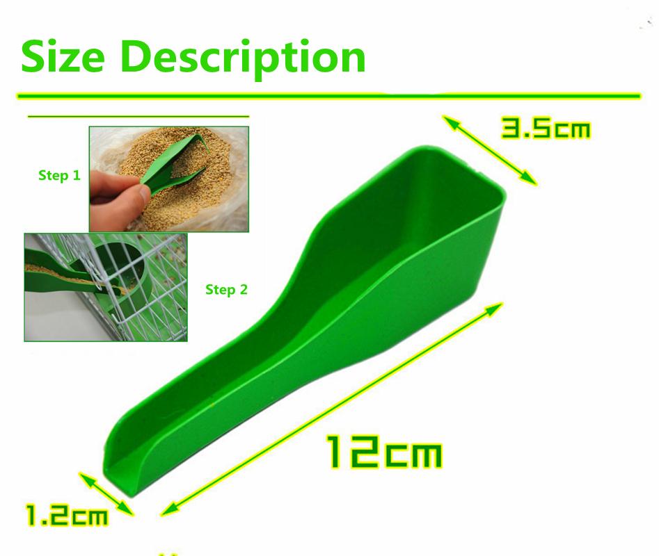 Hot Sale Plastic Green Food Water Bowl Cups Parrot Bird Pigeons Cage Cup Feeder Feeding  Parrot Supplies Bird Food Dispenser