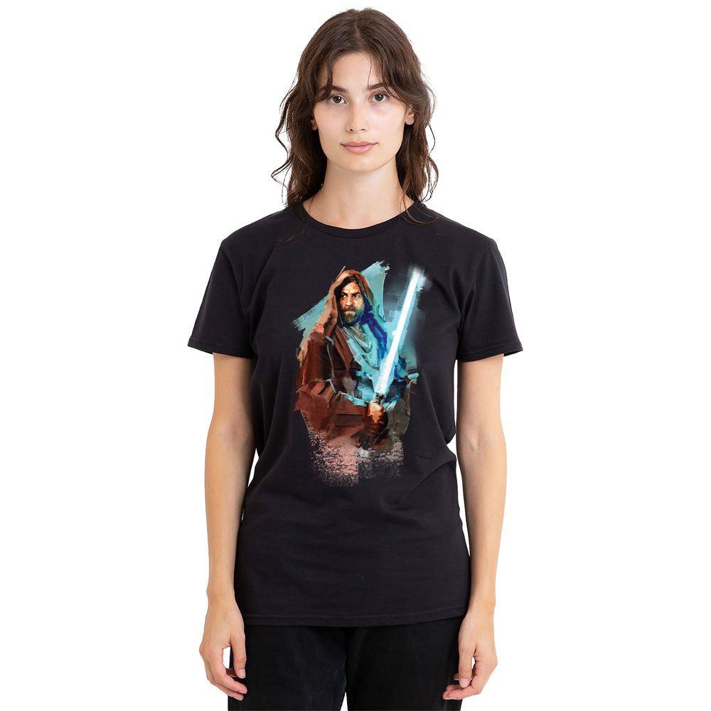 STAR WARS Unisex Adult Obi Wan Kenobi Painted T-Shirt