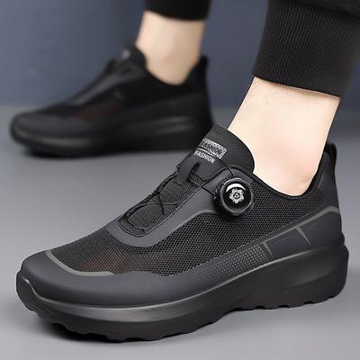 Baskets à Bouton Rotatif Extérieur Printemps Plateforme Homme Chaussures de Montagne Papa Chaussures Décontractées