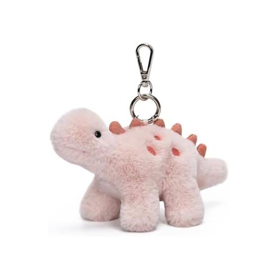 Elegant Stegosaurus Bag Charm Stegosaurus Orange Dinosaur Keychain MC600228A