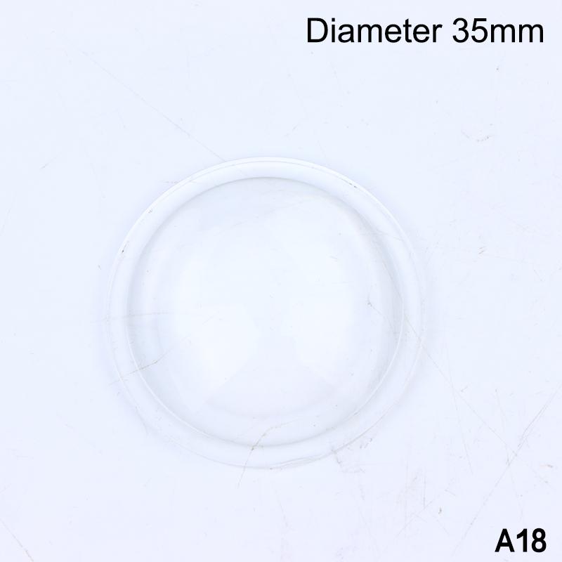 8-44 Mm Round Transparent Acrylic Plano-Convex Lens Flashlight Led Lens Focusing Torch Accessories Magnifying Glass Convex Lens