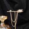 Baroque Rhinestone Pearl Corsage Necklace Brooch - Retro British Court Suit Accessory