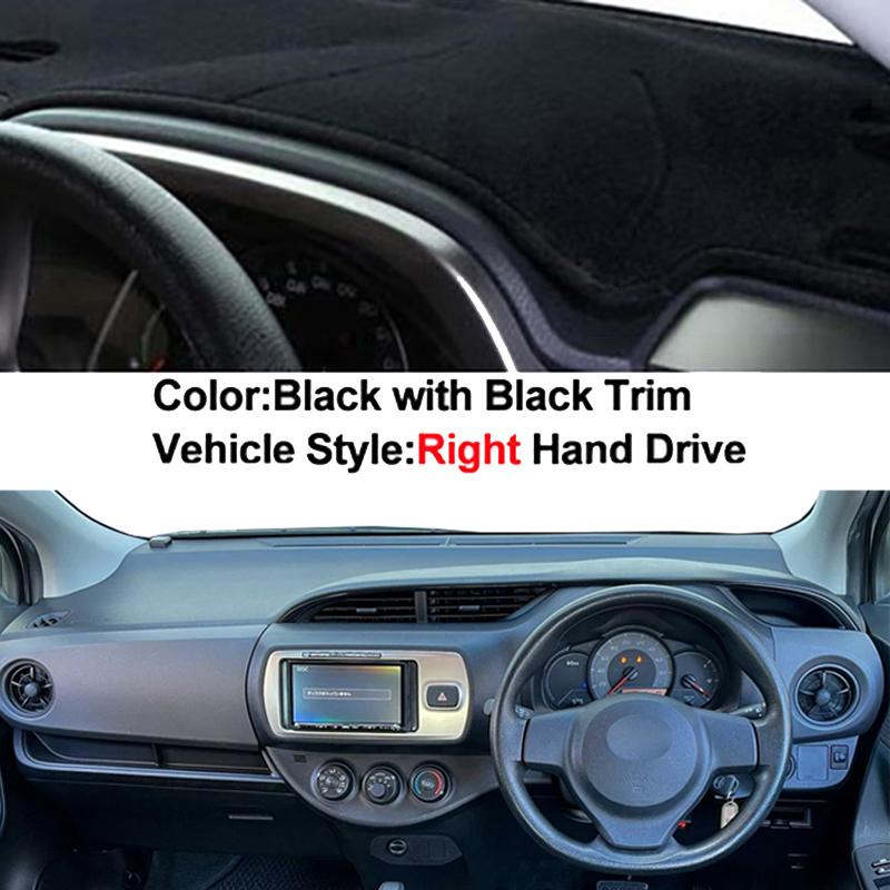 Car Auto Inner Dashboard Cover for Toyota Vitz 2012 - 2017 Center Console Protector Carpet Dashmat Sun-shade Accessories