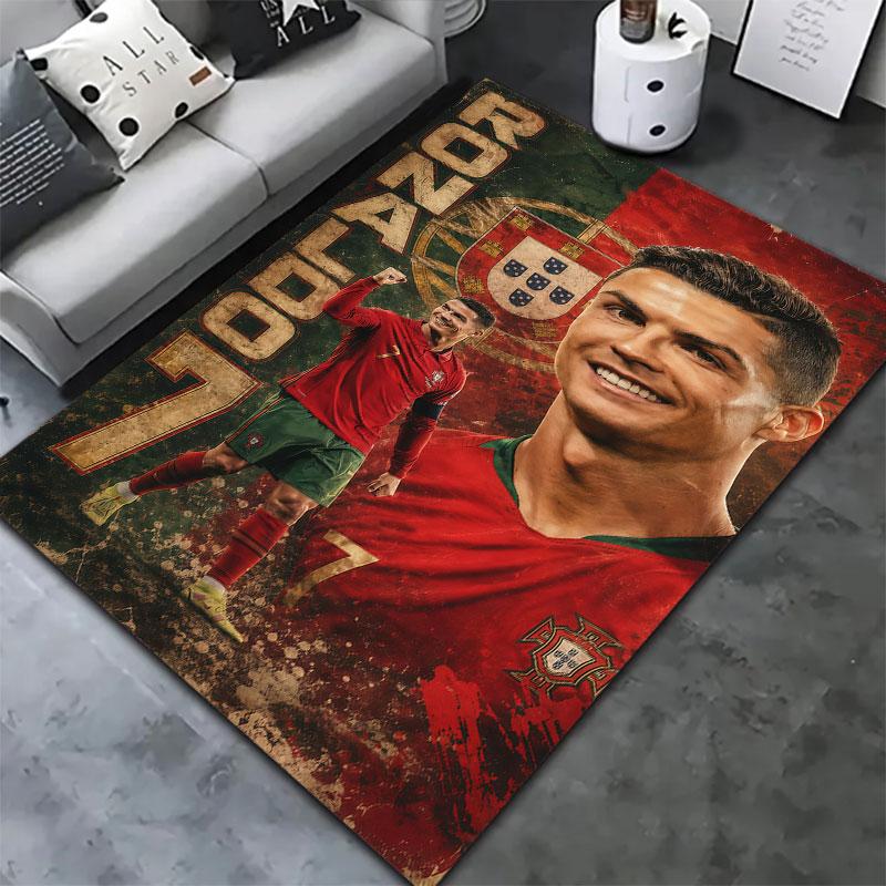 CR7 Cristiano Ronaldo Carpet Rug for Living Room Bedroom Home Sofa Decoration,Kids Play Non-slip Floor Mat