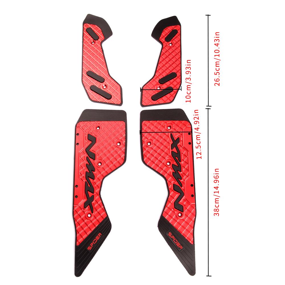 Motorcycle Footpads For NMAX 155 Front and rearPegs Plate Aluminum Alloy Pedal Modified Skid Proof Footrest For Yamaha 2020-2025