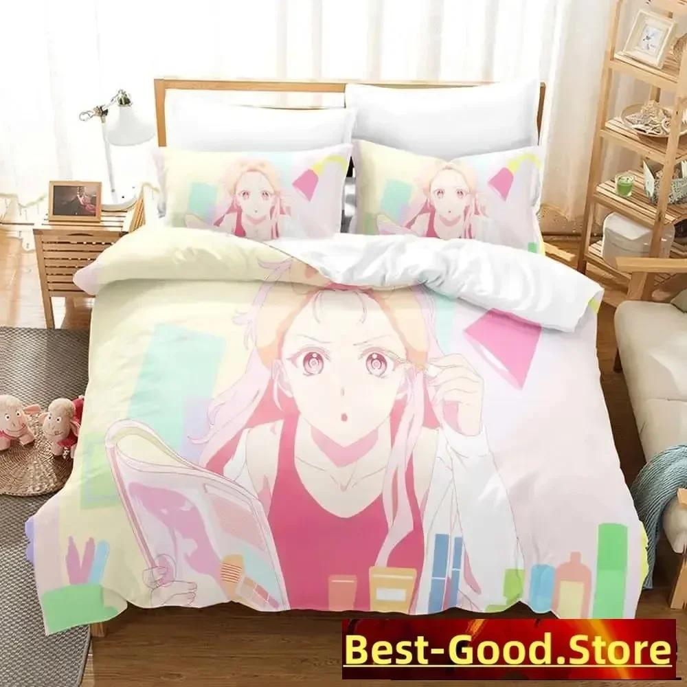 3D Kawaii Girls Shikimori's Not Just a Cutie Printed Bed Set Duvet Cover Pillowcase Bedding Set Bed Linen Sheet Quilt Cover Full