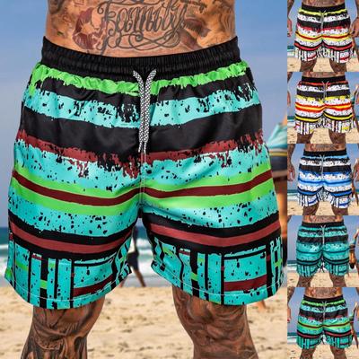 Bañador para hombre de secado rápido para playa, surf, correr, natación, pantalones cortos con cordón