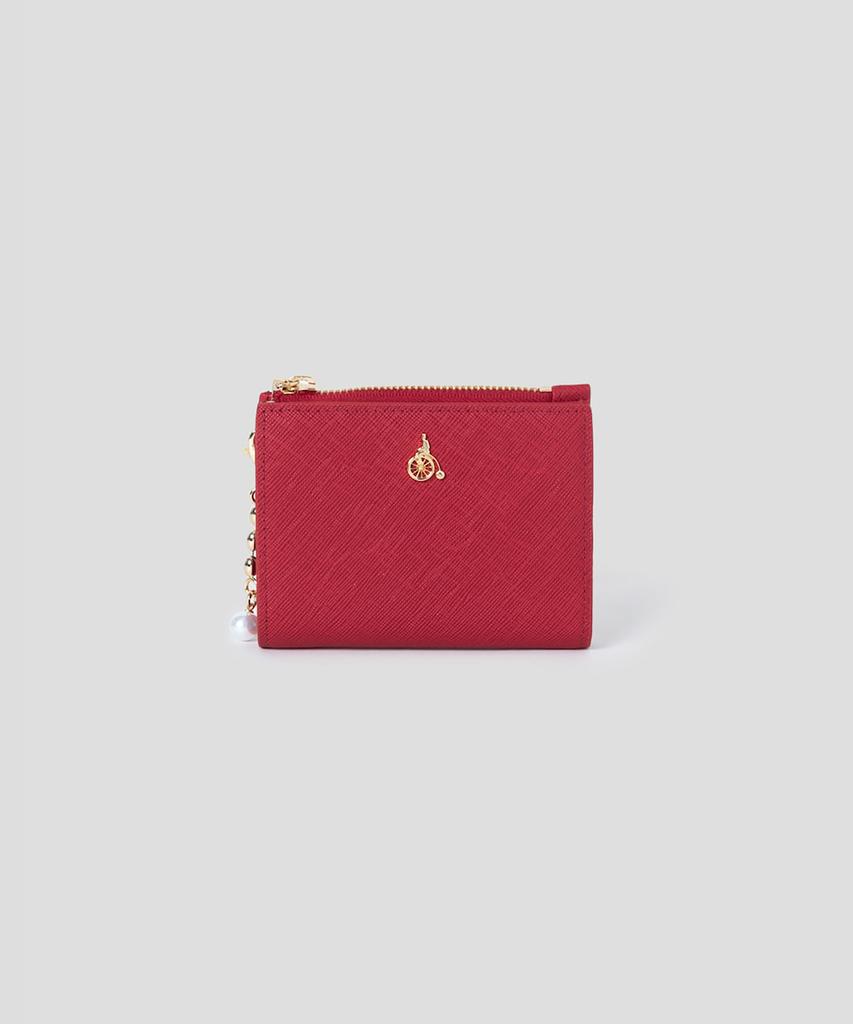 Beanpole Accessory Lucy Zipper Foldable Wallet - Red
