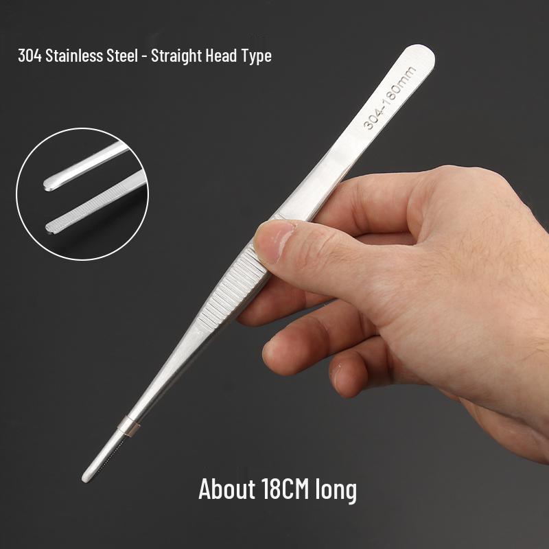 Extra Long Stainless Steel Tweezers for Aquatic Plants and Turtle Feeding