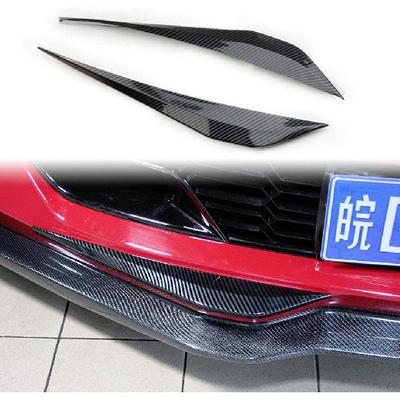 Carbonfaser-Look Abdeckleisten Zubehör Frontstoßstange Untere Ecke für 2014 2015 2016 2017 2018 Chevrolet Corvette C7