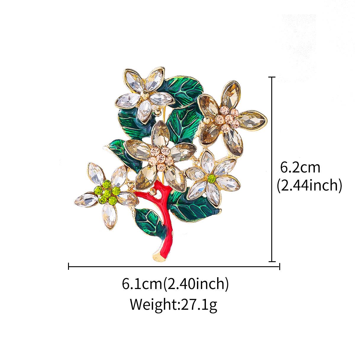 

Простая и креативная брошь-ветка из сплава со стразами, высококлассный роскошный аксессуар для одежды, булавка для выреза, фиксирующая от света