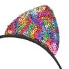Reversible Sequin Cat Ears Headband Shiny Cat Ear Hair Hoops Women S Kitty Hair Accessories