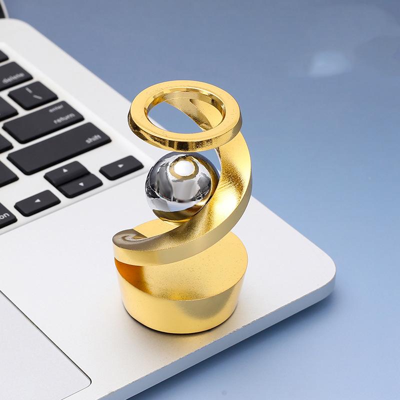 Suspended Metal Spinning Gyro With Visual Effect Stress Easing Focus Tool Adults Kids Decompression Gyroscope Fidget Spinner Toy